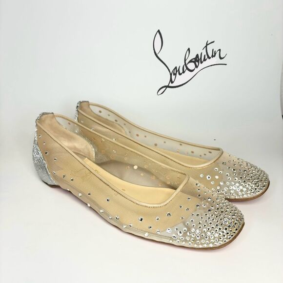 Christian Louboutin Shoes - Christian Louboutin Patinotte Flat Strass 37